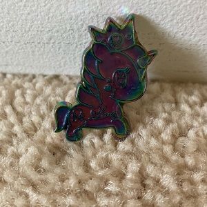 Toki Doki rainbow metal pin